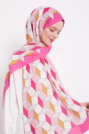 شال صورتی زنانه پلی استر Levidor - کد 894114411