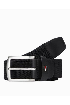 کمربند مشکی مردانه چرم مصنوعی Tommy Hilfiger - کد 894155315