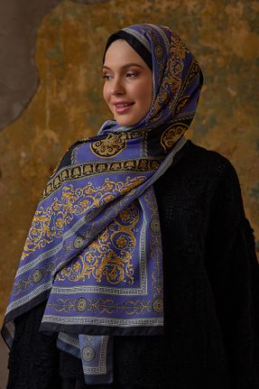 شال طلائی زنانه ابریشم Şalland - کد 894137588