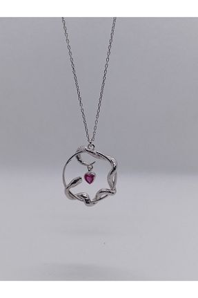 گردنبند نقره سفید زنانه 925 عیار Kjewelry - کد 894154853