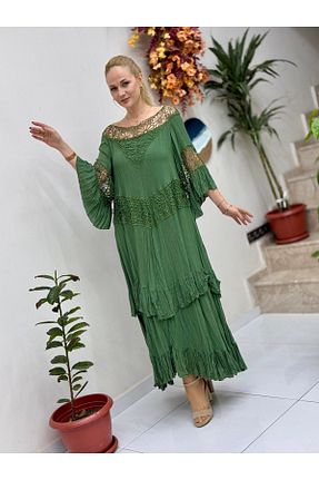 لباس خاکی زنانه بافتنی Punta Otantik - کد 894169264