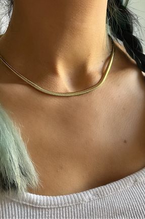 گردنبند استیل ( فولاد ) طلائی استیل ضد زنگ Huit - کد 894158625