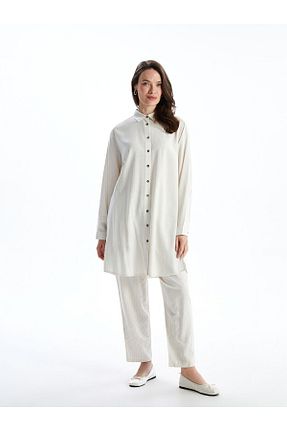 تونیک بژ زنانه پنبه پلی استر LC Waikiki - کد 894179168