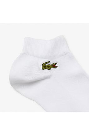جوراب سفید زنانه پنبه ای Lacoste - کد 313463450