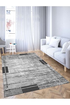 فرش آشپزخانه طوسی پلی استر Hevia Home - کد 848420319