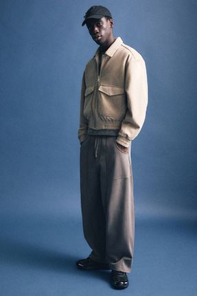کت قهوه ای مردانه کراپ Pull & Bear - کد 894194464