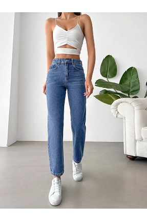 شلوار جین آبی زنانه پاچه ساده Noxter - کد 894187523