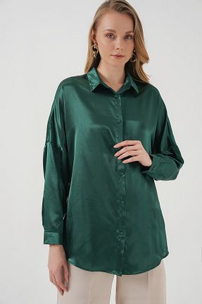 پیراهن سبز زنانه اورسایز Bigdart - کد 894185127