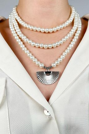 گردنبند جواهر زنانه روکش طلا Sose Moda - کد 894193952