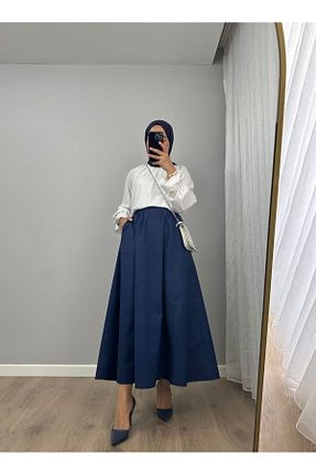 دامن حجاب سرمه ای زنانه کلوش LaMatilda Lingerie - کد 861778024