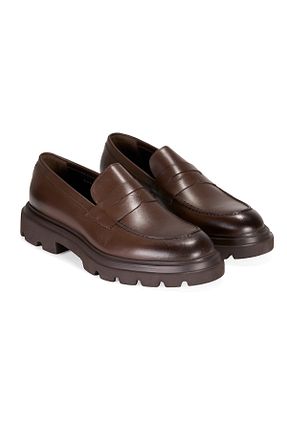 کفش کژوال قهوه ای مردانه چرم خالص Desa - کد 853874157