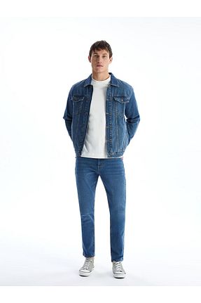 کاپشن آبی مردانه رگولار LC Waikiki - کد 896029605