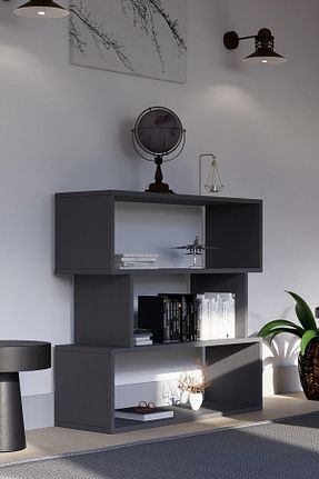 قفسه کتاب طوسی 88 سانتی متر İda Wooden - کد 774425366