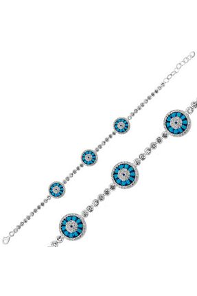 دستبند نقره بژ زنانه 925 عیار Gumush - کد 759859331