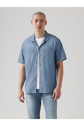 پیراهن آبی مردانه رگولار Levi