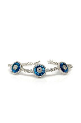 دستبند نقره بژ زنانه 925 عیار Gumush - کد 759859331