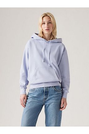 سوئیشرت آبی زنانه ساده Levi