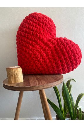 بالش قرمز مخملی Alize Puffy - کد 877673384
