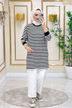 تونیک حجاب مشکی زنانه مخلوط ویسکون Bold Grup - کد 796046637