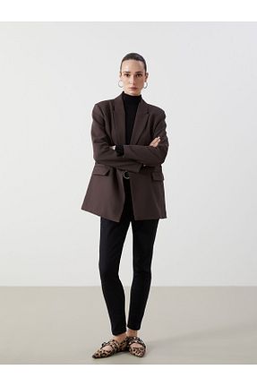 کت قهوه ای زنانه رگولار LC Waikiki - کد 894292372