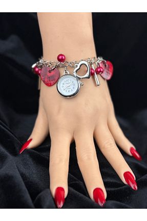 ساعت مچی زرشکی زنانه فلزی SEDEF TAKI - کد 894298822