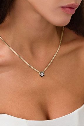 گردنبند طلا طلائی زنانه 14 عیار Sembol Gold - کد 896052111