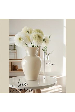 گلدان بژ شیشه Lui Tasarım - کد 894302566
