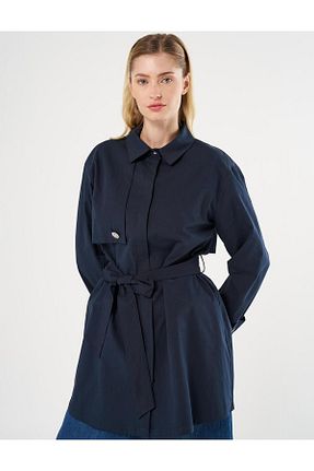 تونیک حجاب سرمه ای زنانه پنبه ای Kayra - کد 894326480
