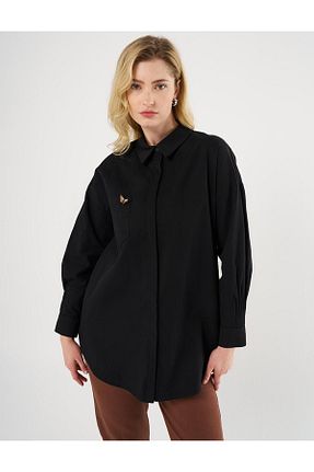 تونیک حجاب مشکی پنبه ای Kayra - کد 894326681