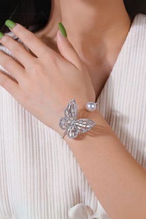 دستبند جواهر طوسی زنانه زیرکن Diloshtrend Design - کد 894336791