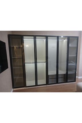 کمد و کمد لباس سفید Camlı Kapak CANBAZ FURNİTURE - کد 789669877