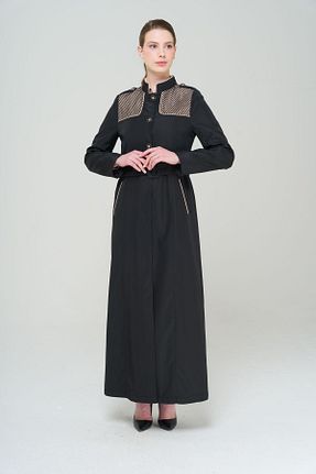 ترنچکت مشکی زنانه پلی استر Olcay - کد 822945776