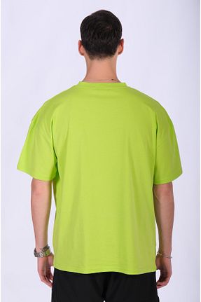 تیشرت سبز مردانه اورسایز Brand Up - کد 869311158