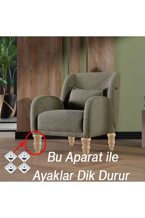 پایه مبل قهوه ای Badem10 - کد 894346108