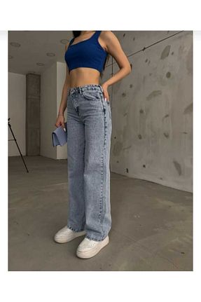 شلوار جین آبی زنانه رگولار TSHIRTHOME - کد 894449396