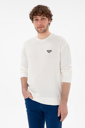 سوئیشرت بژ مردانه ساده U.S. Polo Assn. - کد 894424639