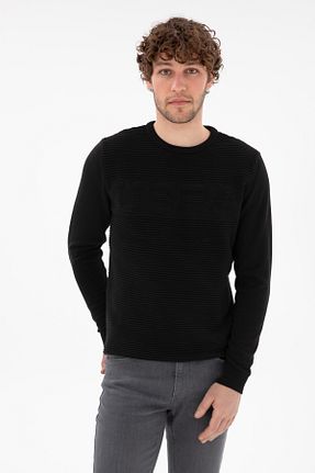 پلیور مشکی مردانه ساده U.S. Polo Assn. - کد 894435344