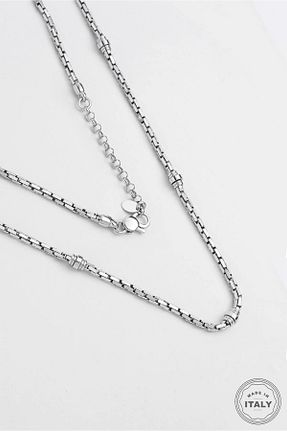 گردنبند نقره سفید مردانه 925 عیار So Chic - کد 736004099