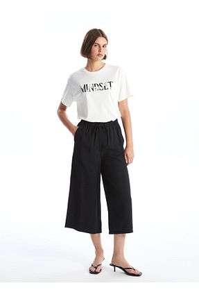 شلوارک و برمودا سبز زنانه Relaxed LC Waikiki - کد 894435039