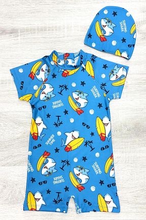 مایو آبی بچه گانه مخلوط پلی استر My Kids Wear - کد 896105634