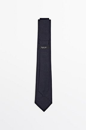 کراوات آبی مردانه بافتنی Massimo Dutti - کد 894471493