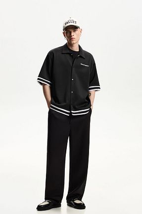 شلوار مشکی مردانه پلی استر Bershka - کد 894492138