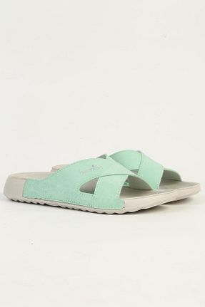 دمپائی سبز زنانه چرم مصنوعی Benetton - کد 894505527