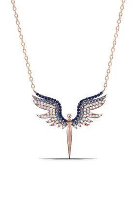 گردنبند نقره صورتی زنانه 925 عیار Parmas Design - کد 358056866