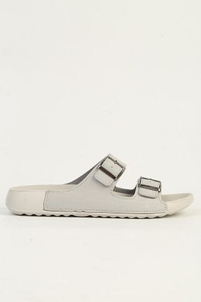 دمپائی طوسی زنانه چرم مصنوعی Benetton - کد 894511893