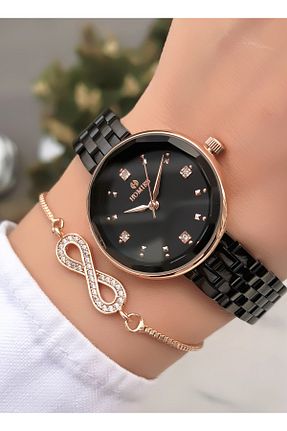 ساعت مچی مشکی زنانه 36-40 میلی متر Homies - کد 835564811