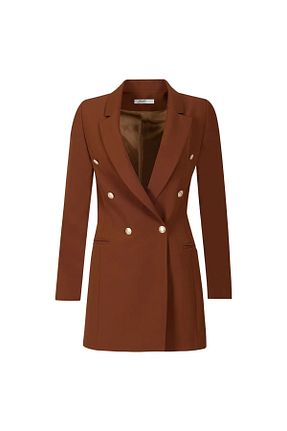 کت قهوه ای زنانه Blazer SEÇİL - کد 894540051