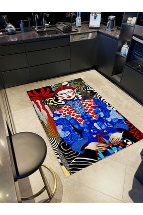 فرش رنگی قابل شستشو Rugs Modern Halı - کد 894560420