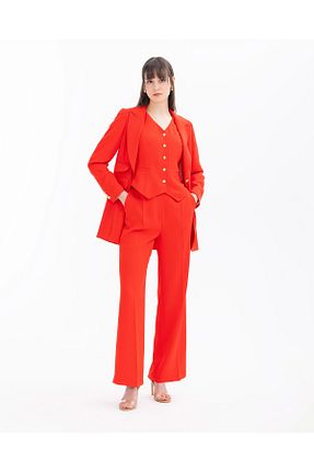 کت قرمز زنانه رگولار SEÇİL - کد 822948435