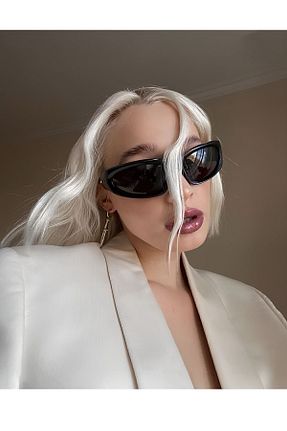 عینک آفتابی مشکی زنانه UV400 Eyesofia - کد 349256096